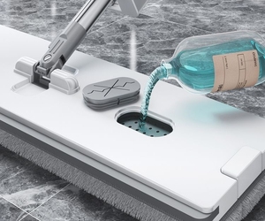 Tay Miễn Phí Rửa Tiết Kiệm Không Gian 60Cm Phẳng Lười Biếng Tự Wringing Lau <span class=keywords><strong>360</strong></span> Xoay Sợi Nhỏ Làm Sạch Sàn Lau - Product Image 3