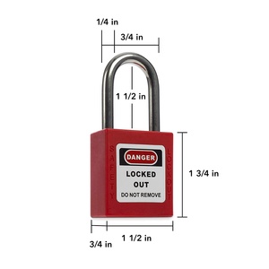 Candado de seguridad LOTO aislado personalizado del fabricante OEM con llave igualada para bloqueo, aislado contra los efectos de la electricidad - Product Image 4