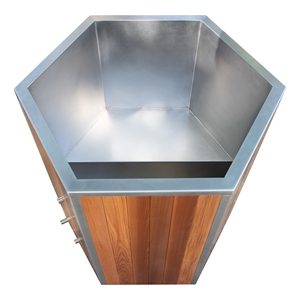 อ่างน้ำแข็งไม้ซีดาร์แคนาดาสำหรับกลางแจ้ง รุ่นขายดีที่สุด ให้ความสบายระดับสูงสุด ฝักบัวแช่น้ำเย็น ทนทาน ช่วยฟื้นฟูกล้ามเนื้อ - Product Image 5