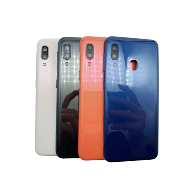 Battery Back Cover for Samsung A10 A10S A20 A20E Rear Door Panel Replacement Housing With Side Button Cell Phone Spare Parts