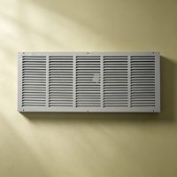 Grille d'aération à persiennes fixes 30*18 de haute qualité en acier laminé à froid pour bureau, résidentiel et commercial (CVC)