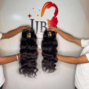 Cheveux humains de temple indien de vison, Extensions de cheveux humains ondulés bouclés indiens à double cuticule alignée vierge Fournisseurs - Product Image 2