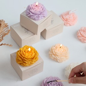 Amor baixa temperatura rosa vermelha pequena vela humor peônia flor vela dia dos namorados vela perfumada - Product Image 5