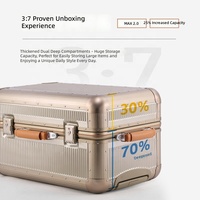 Valise de luxe grande capacité avec logo personnalisé, bagage à roulettes de haute qualité, vente en gros de Chine
