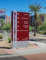 Signalisation publicitaire LED personnalisée, signalisation de guidage, acrylique solide, construction en métal inoxydable pour les grands magasins, les centres commerciaux, les magasins - Étanche