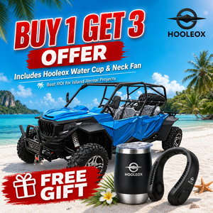 HOOLEOX 800CC Véhicule Utilitaire Tout-Terrain <span class=keywords><strong>4</strong></span> Places Double Rangée Buggy 4x4 Essence/Diesel 1000W pour Location en Sites Panoramiques Insulaires Certificat T1B - Product Image 1