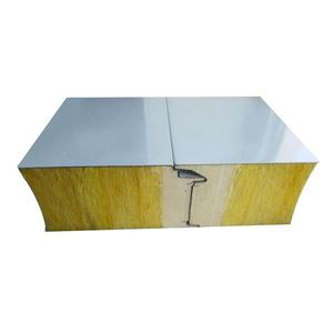 Panneau sandwich en laine de roche Dongan, <span class=keywords><strong>isolation</strong></span> <span class=keywords><strong>thermique</strong></span>, ignifuge, <span class=keywords><strong>plaque</strong></span> galvanisée colorée, 50/75/80/100/120/150/200 mm, pour murs <span class=keywords><strong>et</strong></span> toits - Product Image 1