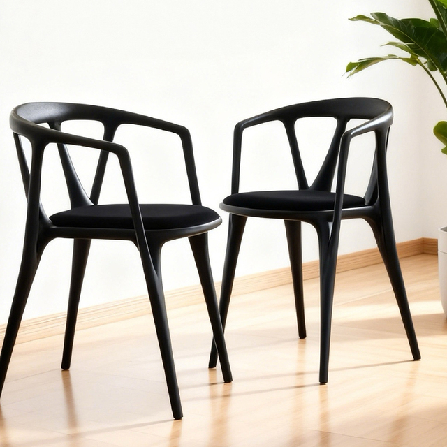 Teak Wood Arm Chair Modern Nordic Style Dining Chair Home Furniture Solid Wood Eco-Friendly High Quality Home Office Use