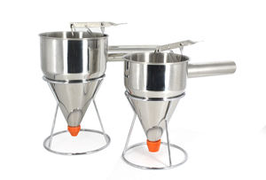 Dispenser kue corong, Multi kaliber 600ml/1200ml corong baja tahan karat dengan dudukan untuk penggunaan komersial dan rumah - Product Image 3