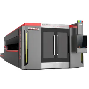 SUDA CNC 6000w 12kw Fully Cover High Precision Fiber Laser Cutting Machine