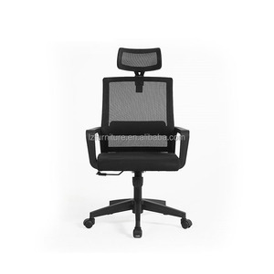 Chaise de bureau pivotante entièrement en maille à dossier haut avec appui-tête – Prix de gros - Product Image 4