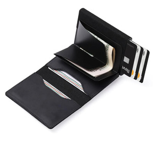 Landy – étui de protection pour sac à main, localisateur de pochettes, porte-cartes de crédit <span class=keywords><strong>Portable</strong></span> en cuir, portefeuilles Pop-Up - Product Image 4