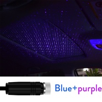 Projecteur LED USB pour l'intérieur de la voiture, lumière d'ambiance fluo, luminaire décoratif d'intérieur, idéal pour un toit ou une voiture