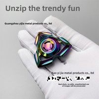Fidget Spinner EDC anti-stress, jouet de décompression, très populaire, haute qualité, sensation tactile satisfaisante, coloré, plaqué et poli