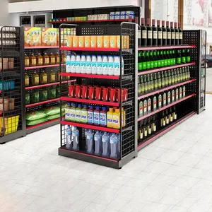 Factory Outlet Custom Multifunctionele Supermarkt Planken Apparatuur Supermarkt Planken Retail Display Rekken Voor Gemak