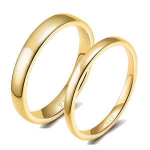 Anillo de Boda Clásico Más Vendido de OAHLAN de Diseño Simple Unisex Bañado en Oro de 14K de 2/4/6 mm en Plata Esterlina S925, Regalo de Aniversario - Product Image 3