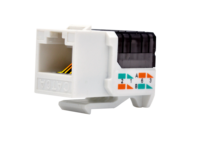 Connecteurs Ethernet Keystone Jack Cat6a 180 à montage sur panneau RJ45 T568A/B UTP non blindés, modèle OEM RPS-1048, avec garantie de 2 ans