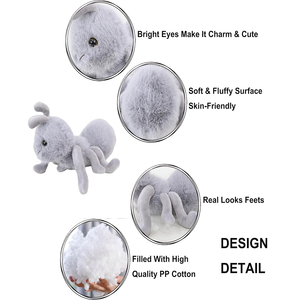 Mô Phỏng <span class=keywords><strong>Ant</strong></span> Thú Nhồi Bông Mờ Động Vật Đồ Chơi Sang Trọng Mini Sống Động Như Thật Động Vật Hoang Dã Quà Tặng Sinh Nhật Cho Trẻ Em Trai Cô Gái Yingii <span class=keywords><strong>Ant</strong></span> Đồ Chơi Sang Trọng - Product Image 2
