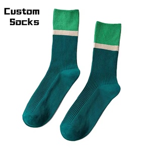 Wholesale Letter Medium Tube Boys Girls <b>Socks</b> Fall Versatile Korean Patchwork Long Crew Cotton - Product Image 1