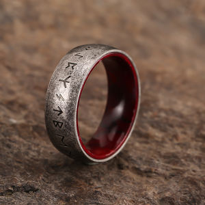Viching Souvenir anello in acciaio inossidabile anello da uomo vichinga anello runico Norse <span class=keywords><strong>gioielli</strong></span> <span class=keywords><strong>vichinghi</strong></span> - Product Image 2