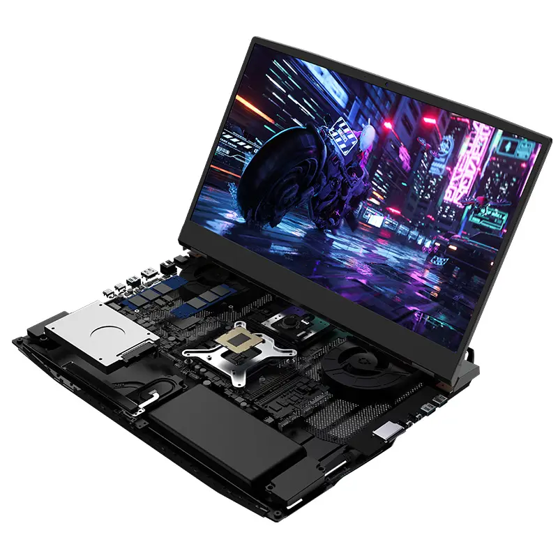 Komputer Laptop Octa Core 17.3 Inci 1920*1080 Full HD I9 10885H Disesuaikan GTX 1650 Gaming Laptop Komputer Laptop dan Desktop