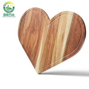 Tabla de cortar de bambú y madera Aolong en forma de corazón para servir queso, frutas, pan, bandeja de cocina, tabla de picar. - Product Image 2
