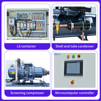 Refroidisseur d'eau industriel sur pied Xinjianghan avec moteur de ventilateur DC, évaporateur à serpentin en cuivre et compresseur scroll Hanbell