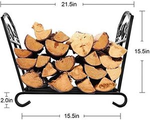 Ootonya — grand support de cheminée d'extérieur, <span class=keywords><strong>panier</strong></span> métallique en fer forgé, rangement pour poêle à <span class=keywords><strong>bois</strong></span> à l'intérieur, empilage - Product Image 2