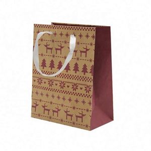 Custom Logo 100% Recyclable Shopping Bag Luxury <b>Gift</b> Kraft Paper Bags With Cotton Rope Handles - Product Image 5