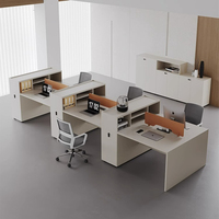 Bureau de personnel Shengli BGZ-48, mobilier de bureau moderne rectangulaire en bois modulaire