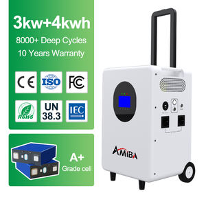 Station d'alimentation solaire portable tout-en-un écologique 4KWH 5KWH avec batterie LiFePO4, onduleur 3KW, zéro émission, <span class=keywords><strong>énergie</strong></span> verte silencieuse - Product Image 2