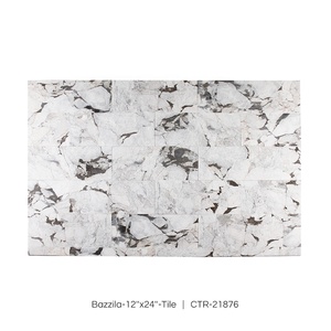 Century Mosaic Bazzila Natural <span class=keywords><strong>Stone</strong></span> lucido bianco marrone vene piastrelle Mable bagno cucina parete e pavimento - Product Image 2
