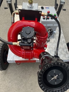 Monitor Antincendio Antideflagrante su Carrello con Telecomando Wireless da 150m, Cannone ad Acqua per Antincendio Telecomandato per Impieghi Gravosi - Product Image 3