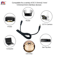 Bestseller 5,5*2,1mm 5,5*2,5mm DC-Stecker Stecker auf Buchse Stromverlängerungskabel Adapterkabel für Notebook Router Radio