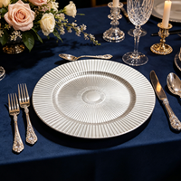 Assiettes de présentation contemporaines de 13 pouces personnalisables pour les fournitures de fête et les services de table