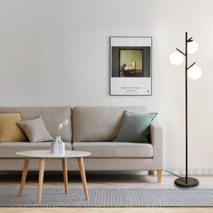 Phong cách Bắc Âu khách sạn nhà hàng cà phê ma thuật đậu ba đầu kính đứng đèn sofa cạnh trang trí đèn sàn - Product Image 3