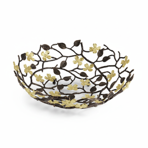 ชามผลไม้อลูมิเนียมลายดอกด็อกวูด สไตล์นอร์ดิก โมเดิร์น หรูหรา ชามเสิร์ฟตกแต่งสีทอง เป็นมิตรกับสิ่งแวดล้อม - Product Image 1
