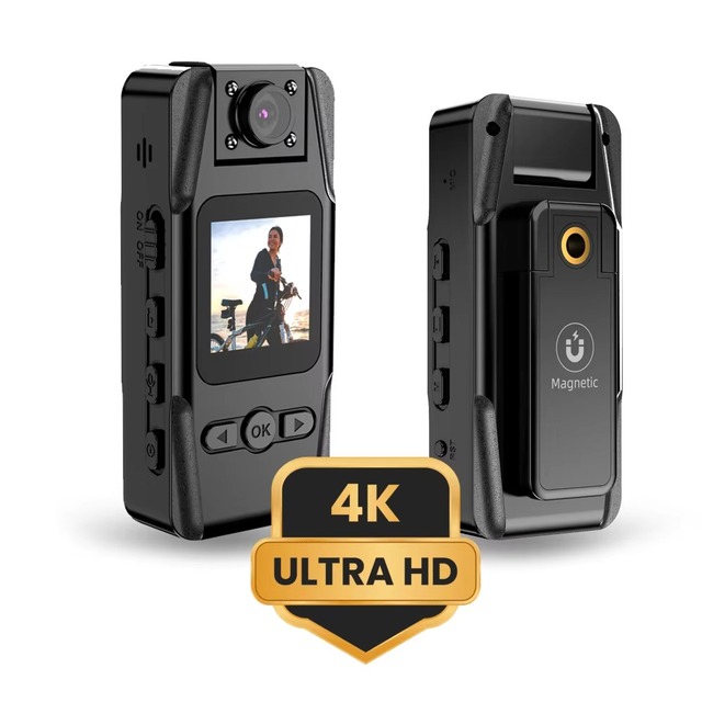 12 Hour WIFI 4K Mini Body Camera by Cop Wearable Worn Video Cameras Body Worn Camera with Night Vision