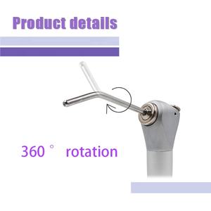 Semprotan Air udara Dental, jarum suntik tiga cara, dengan 2 ujung nozel tabung untuk Unit gigi - Product Image 4