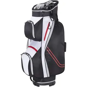 Chengsheng Customized Polyester Golf Bag Wheels 14 Ways Waterproof Lightweight Golf Cart Bag With Logo For Women Men
