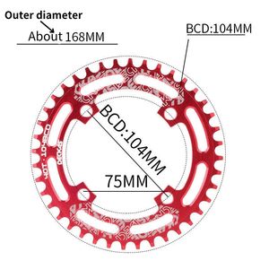 Plateau de <span class=keywords><strong>pédalier</strong></span> Deckas 104BCD ovale/rond large et étroit pour VTT, vélo de montagne, 32T-52T, pièces de plateau de <span class=keywords><strong>pédalier</strong></span> 104 BCD - Product Image 4