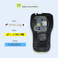 Imprimante d'étiquettes thermique portable mini mobile directe, imprimante d'étiquettes de codes-barres manuelle électrique pour l'électrique