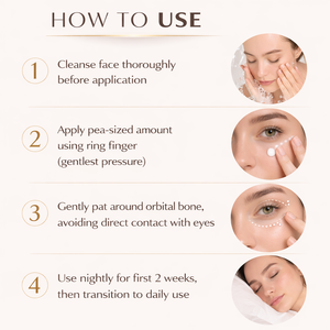 Private <b>Label</b> Vegan Retinol Eye Cream Organic Eyes Products for Reduce Wrinkles Under Eyes with HYALURONIC ACID and CAFFEINE - Product Image 5