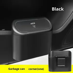 <b>Car</b> Trash Can Hanging Dustbin Garbage Box with Lid <b>Car</b> Interior Storage Case Trash Door Seat <b>Clip</b> Stand Holder <b>Car</b> Accessories - Product Image 2