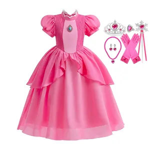 Halloween Kostüm Rollenspiel Film Cartoon Kleid Cosplay Prinzessin Super Pink Kostüme