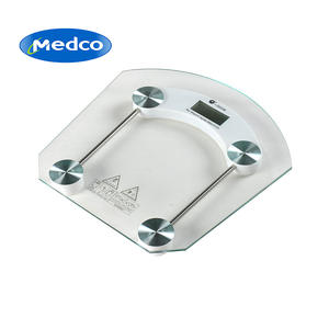 เครื่องชั่งน้ำหนักดิจิตอลทรงกลม หน้าจอแก้ว  ความจุขนาดใหญ่ ใช้พลังงานจากแบตเตอรี่ สำหรับใช้ในบ้าน รับน้ำหนักได้สูงสุด 180 กก. - Product Image 5