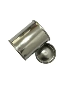 Praktische 500 ml Metalldose Zinnplatte zylindrischer Behälter für Granulatpulver-Speicher