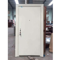 Porte de sécurité en acier, porte d'entrée antivol avec serrure de classe C pour appartement, maison résidentielle, homologuée CE, ignifuge 1,2 mm