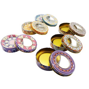 Stock en gros d'usine de boîtes en étain de <span class=keywords><strong>safran</strong></span> <span class=keywords><strong>iranien</strong></span> 1g 3g 5g 10g, boîtes cadeaux en étain avec fenêtre transparente pour le <span class=keywords><strong>safran</strong></span> - Product Image 1