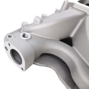 Collecteur d'admission en aluminium Auso-Racing pour moteur Ford 351W, couleur argent, pièce de performance améliorée - Product Image 3